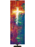 Custom Banner Brush Strokes of Faith Cross