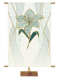 Custom Church Banner Background with Lily Symbol with gold accents