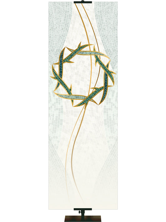 Custom Banner Easter Mosaic He was Pierced