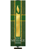 Custom Banner Candle Symbol Tapestries of Faith