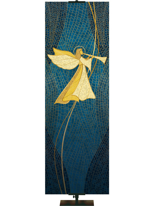 Custom Banner O Come Let Us Adore Him Christmas Mosaic
