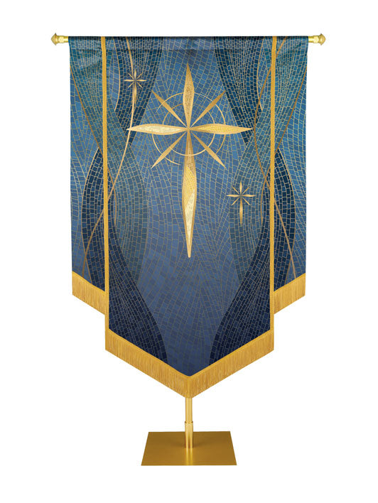Custom Embellished Banner Christmas Mosaic Star Right