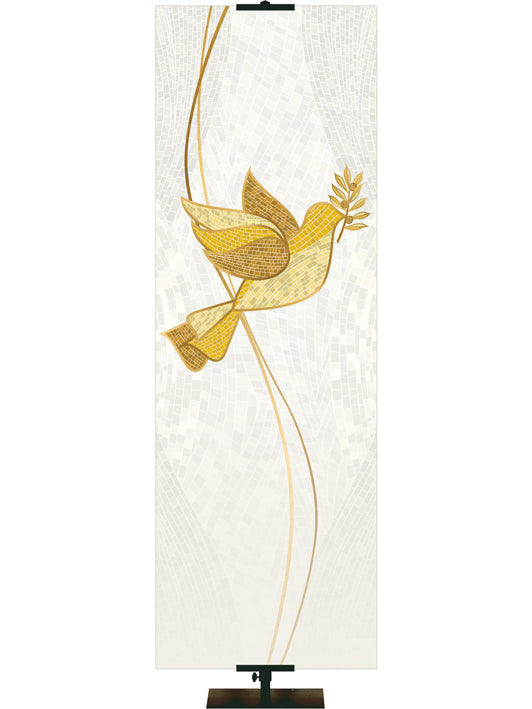 Custom Banner Christmas Mosaic Peace On Earth