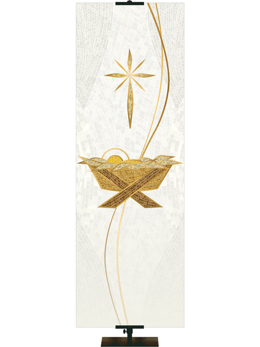 Custom Banner Christmas Mosaic A Savior Is Born