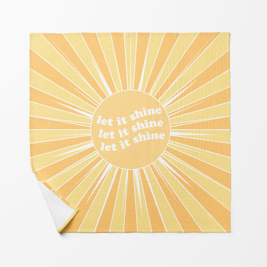 Let It Shine Baby Swaddle Faith Blanket