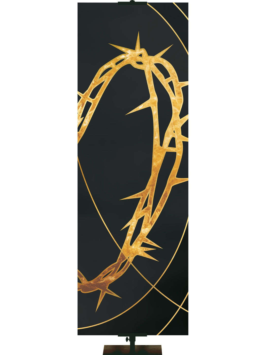 Overstock Colors of the Liturgy Crown of Thorns Overstock Clearance Banner 185 Black