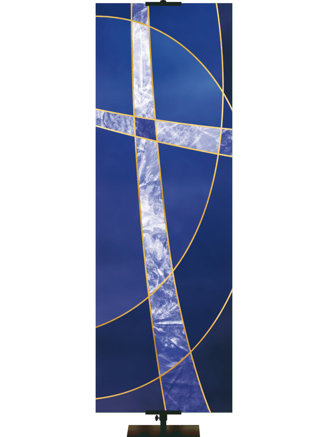 Overstock Colors of the Liturgy Cross Overstock Clearance Banner 185 Blue