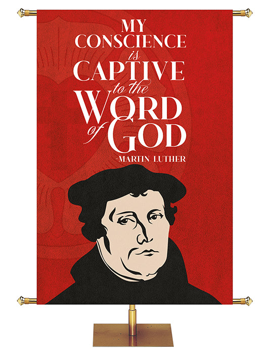 Captive to the Word of God Lutheran Church Banner