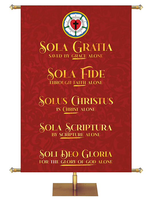 The Five Solas Lutheran Church Banner