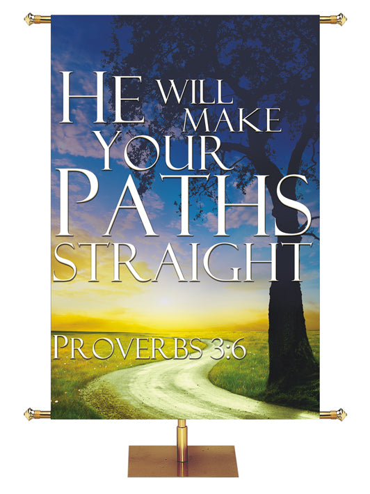 Path to Grace He Will Make Your Path Straight Tree Design