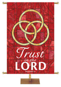 Trust In The Lord - Trinity - Stained Glass Classics Red 4x6 Format