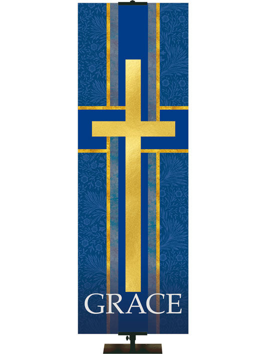 Cross Symbol and Grace Tapestries of Faith