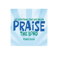 Wall Decals Praise the Lord Scripture Burst