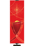 Manger Right with gold accents in White or Red Luminescent Christmas