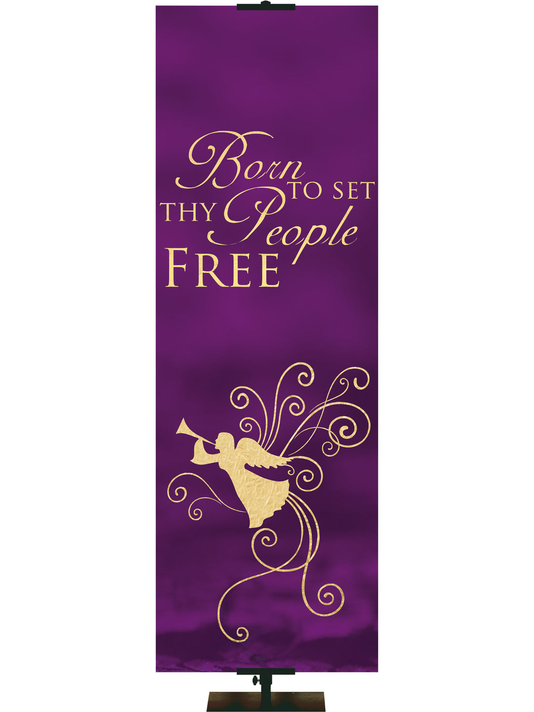 Advent Foil Born To Set Thy People Free - Advent Banners - PraiseBanners