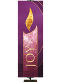 Colors of Liturgy Banner Advent Joy in Blue or Purple
