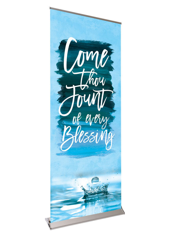 Retractable Banner with Stand Celebration in Song Come thou Fount