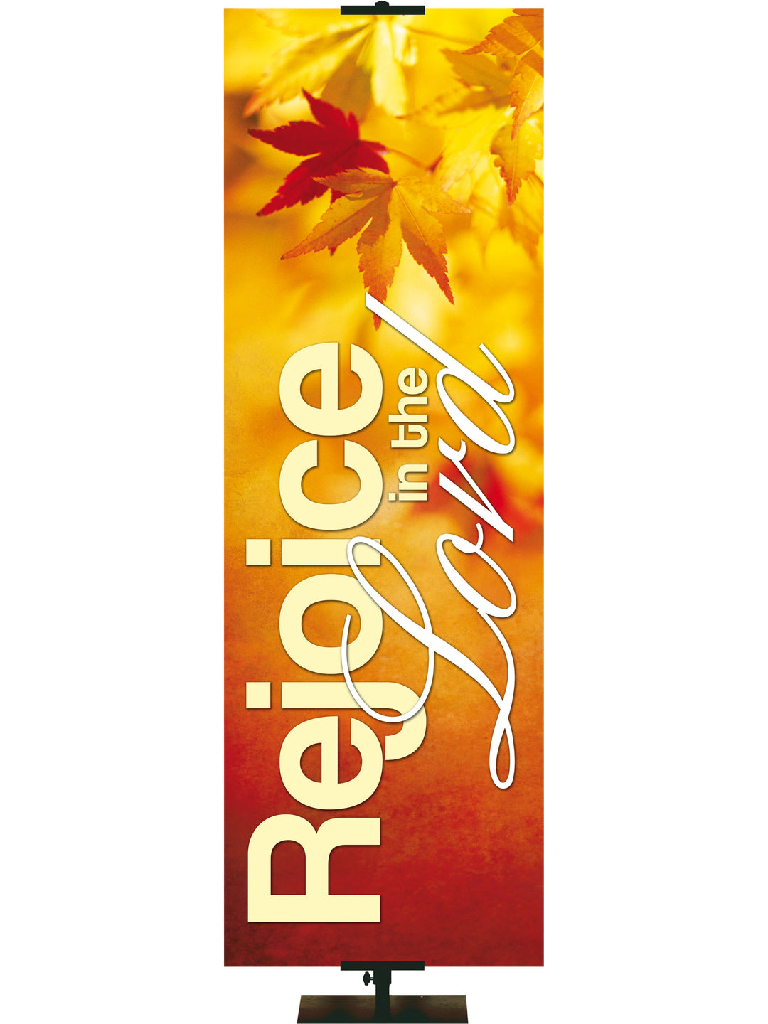 Colors of Autumn Rejoice in the Lord - Fall Banners - PraiseBanners