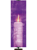 Custom Advent Artistry Candle Banner in 5 Color Options - Custom Advent Banners - PraiseBanners