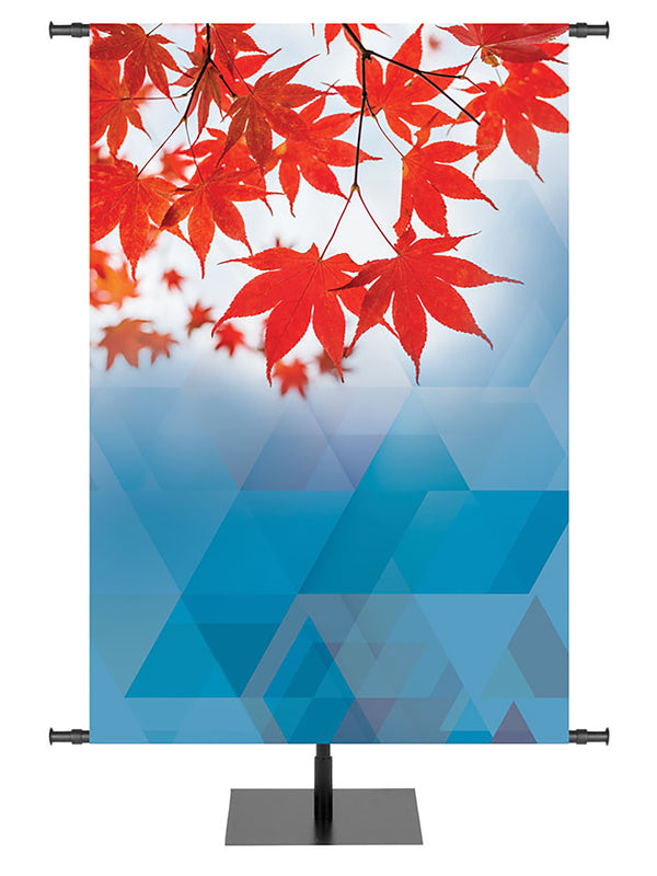 Banner personalizado Prismas de otoño rezan sin cesar