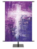 Custom Banner Brush Strokes of Easter Alleluia - Custom Easter Banners - PraiseBanners