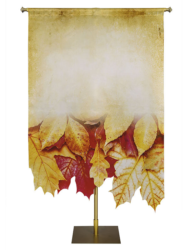 Custom Banner His Courts With Praise Autumn Contours