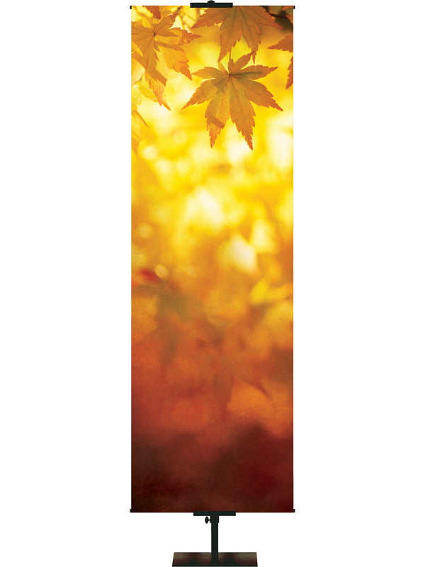 Custom Banner Colors of Autumn Give Thanks to His Holy Name