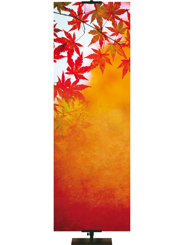 Custom Banner Colors of Autumn Give Thanks to the Lord