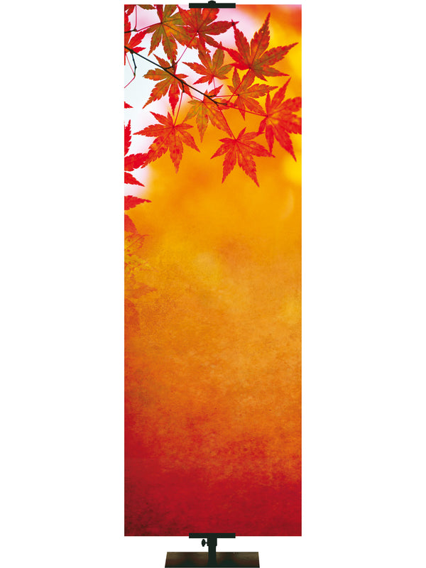 Custom Banner Colors of Autumn His Love Endures Forever