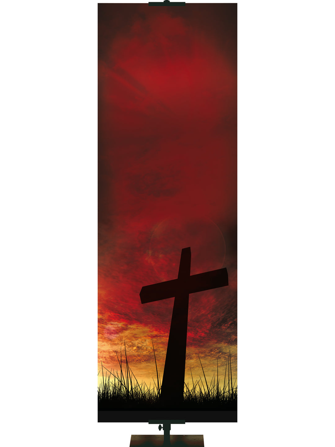 Custom Sunset Dark Cross - Custom Easter Banners - PraiseBanners
