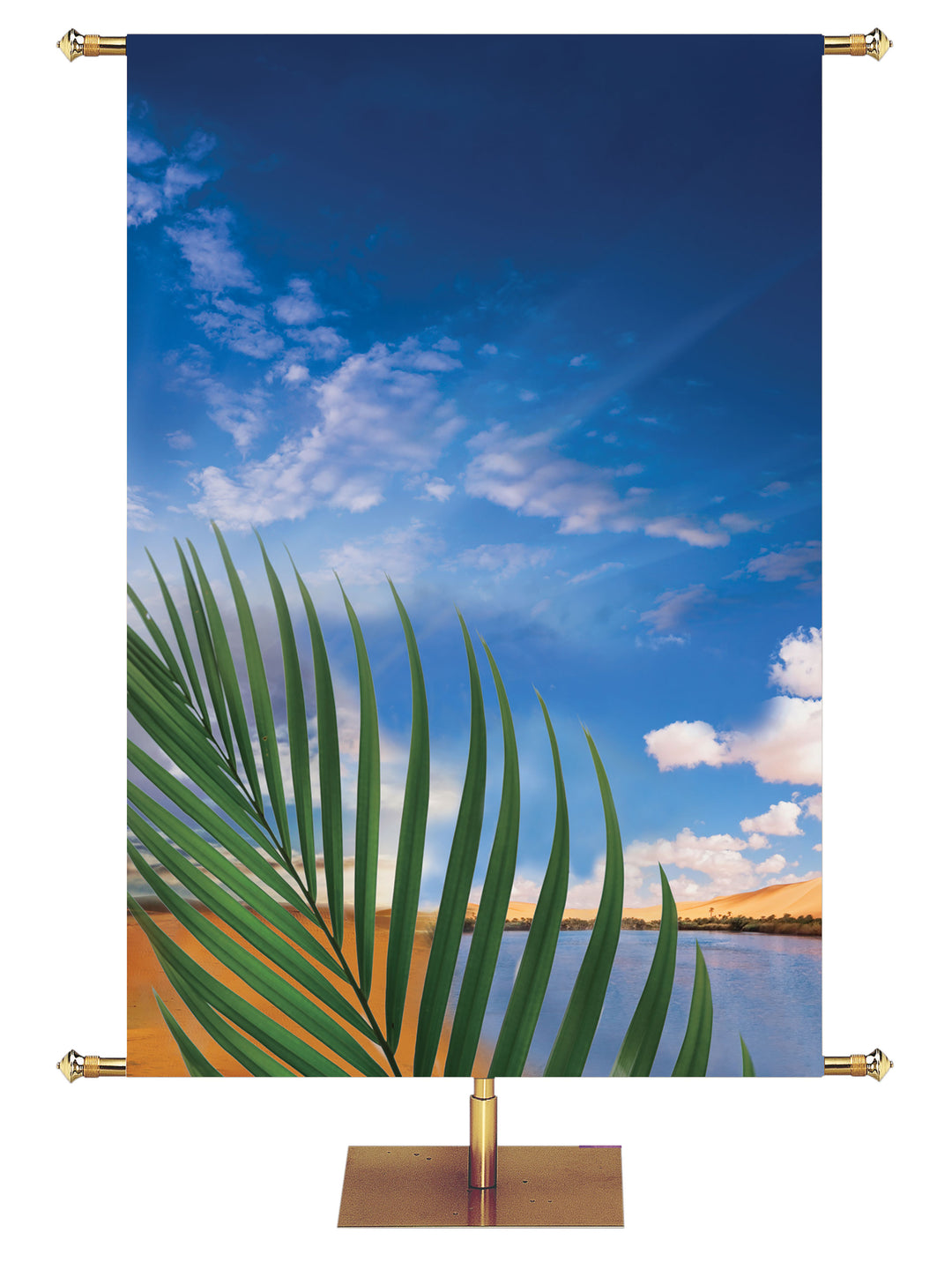 Palm & Beach Right Contemporary Easter Custom Banner - Custom Easter Banners - PraiseBanners