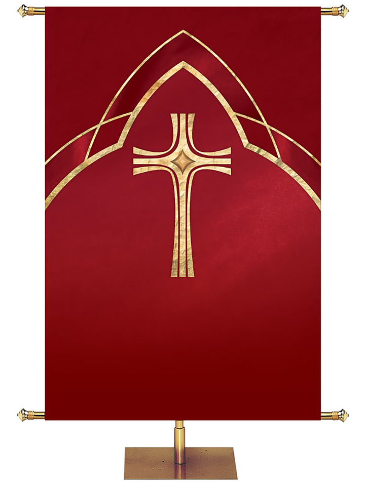 Custom Eternal Emblem Cross - Custom Liturgical Banners - PraiseBanners