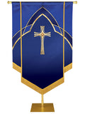 Custom Embellished Faith Eternal Emblem Cross - Custom Hand Crafted Banners - PraiseBanners