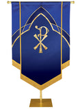 Custom Embellished Faith Eternal Emblem Chi-Rho - Custom Hand Crafted Banners - PraiseBanners