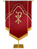 Custom Embellished Faith Eternal Emblem Chi-Rho - Custom Hand Crafted Banners - PraiseBanners