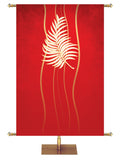 Custom Banner Background Experiencing God Symbols Palm Left in Blue, Green, Purple, Red and White