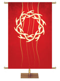 Custom Banner Experiencing God Symbols Crown of Thorns - Custom Liturgical Banners - PraiseBanners