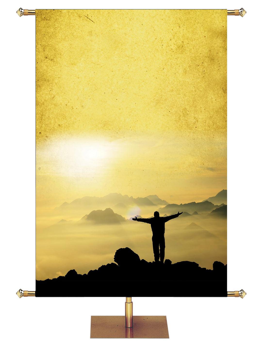 Yellow Silhouette Custom Banner - Custom Year Round Banners - PraiseBanners