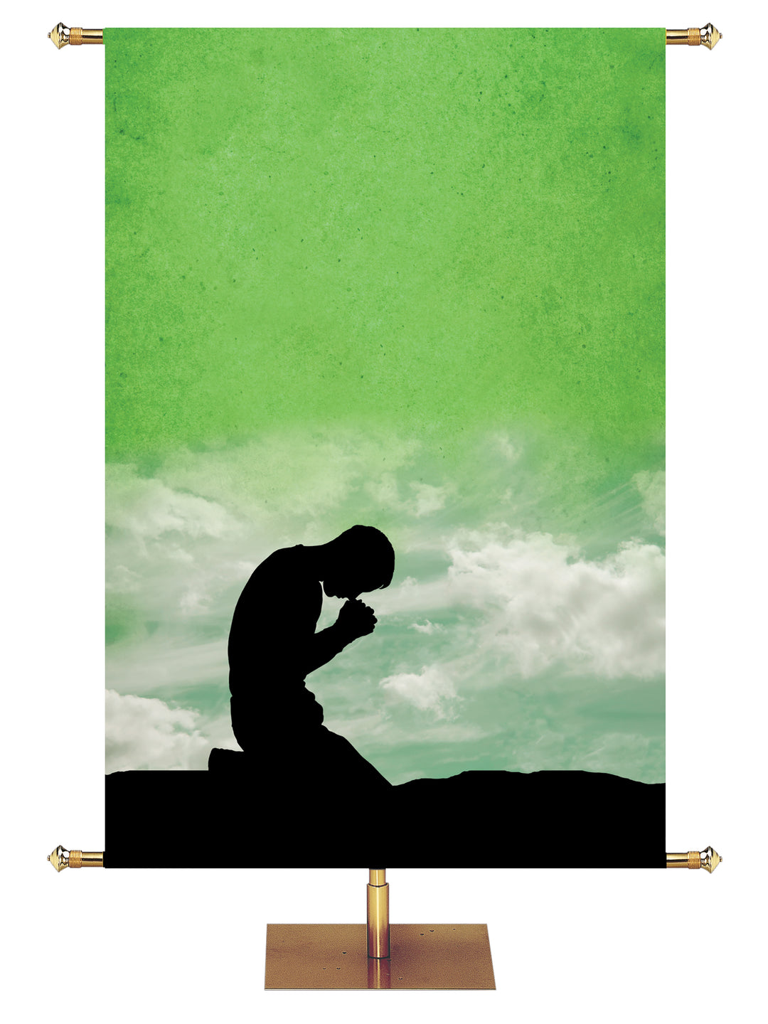 Prayer Silhouette Custom Banner - Custom Year Round Banners - PraiseBanners