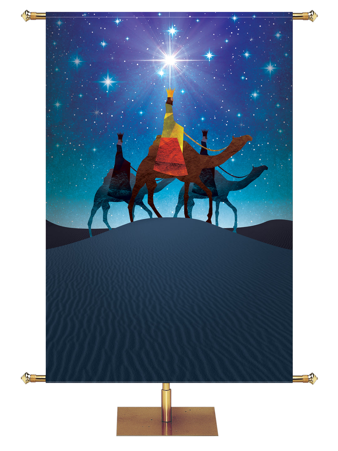 Custom Church Banner for Christmas with Three Wisemen (3)