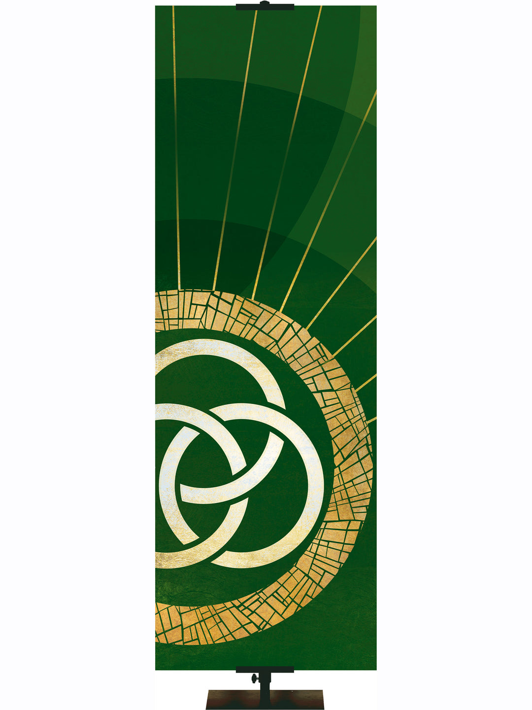 Hallmarks of Hope Custom Banner Trinity Symbol Right - Custom Liturgical Banners - PraiseBanners