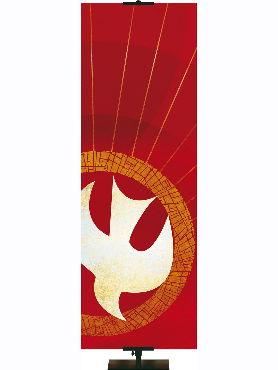 Hallmarks of Hope Custom Banner Dove Symbol Right - Custom Liturgical Banners - PraiseBanners