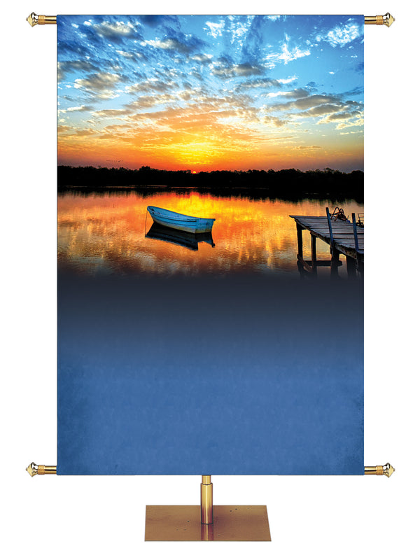 Custom Banner Quiet Meditations He Leads Me