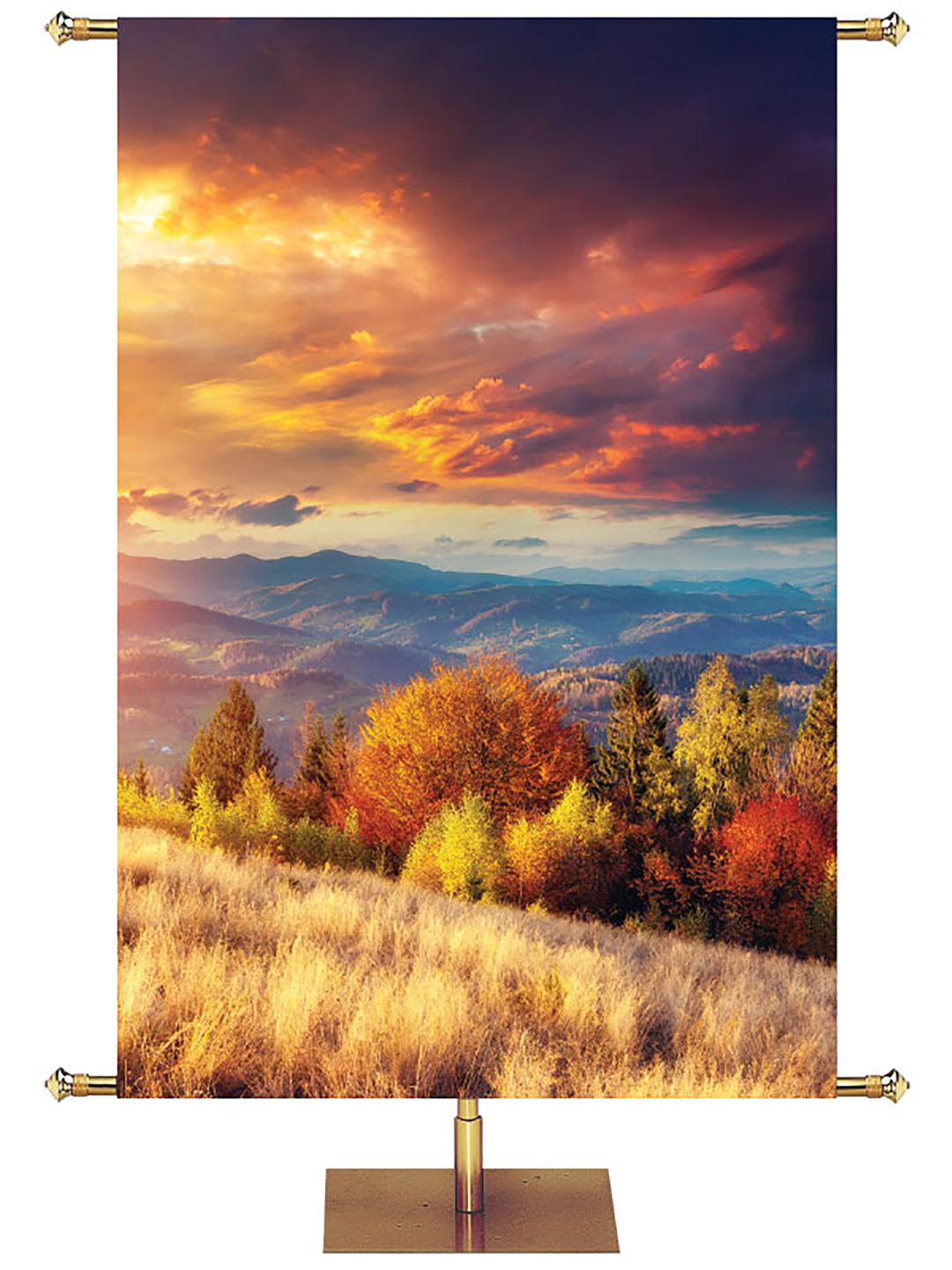 Custom Banner Memories of Autumn Thy Word Is A Lamp Unto My Feet - Custom Fall Banners - PraiseBanners