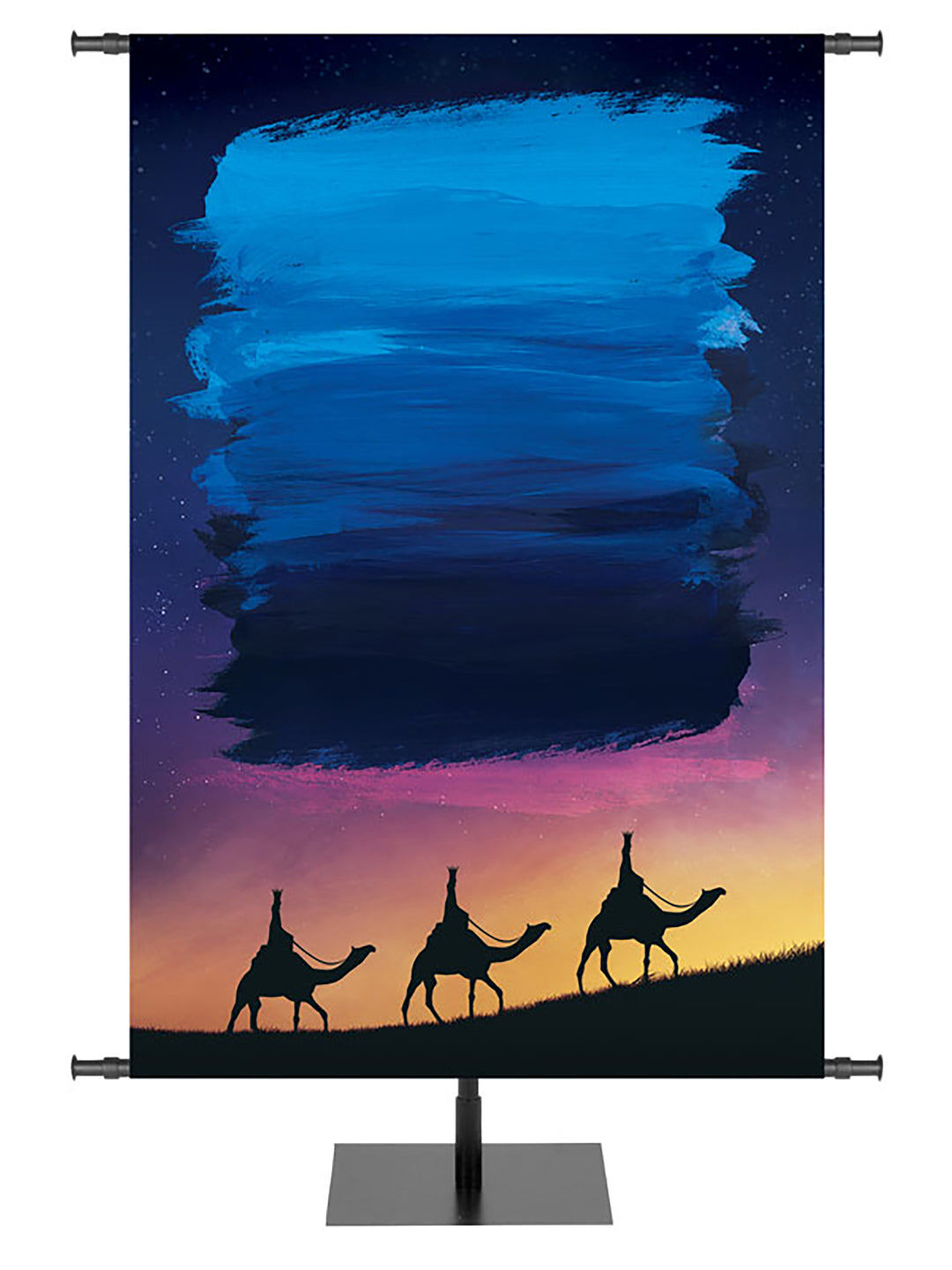 The Songs of Christmas Custom Banner Wise Men Left - Custom Christmas Banners - PraiseBanners