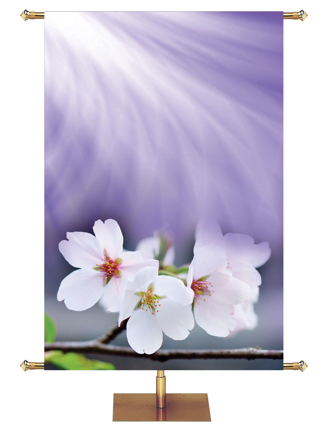 Custom Signs of Spring Banner Dogwood Bloom 2 - Custom Year Round Banners - PraiseBanners