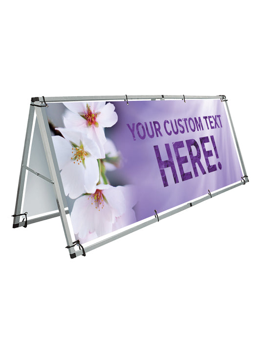 Custom Large Outdoor A-Frame and Vinyl Banner Set - SSP Dogwood Design