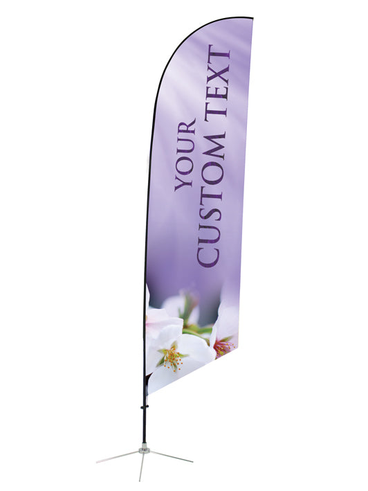 Custom Angled Feather Flag - SSP Dogwood Design