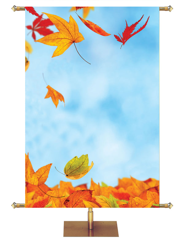 Custom Banner Contemporary Thanksgiving Enter His Gates Design 1
