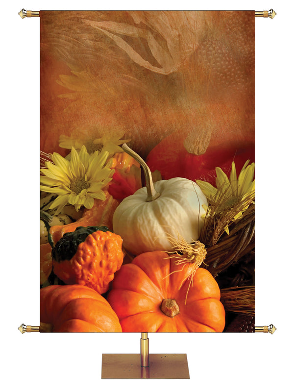 Custom Banner Contemporary Thanksgiving Give Thanks To The Lord Design 1